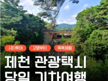 [상품코드 6100]  당일 - 택시투어 (안전하고 편안한여행) - [KTX] 제천 택시여행 (옥순봉 출렁다리 & 청풍호반케이블카 &족욕체험) 출발확정~