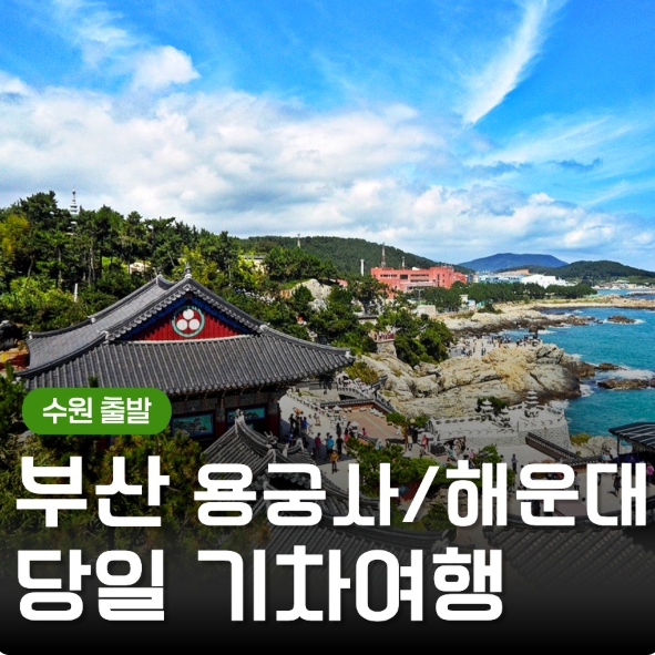 [상품코드 9485][ 당일 - 부산기차여행 ] (수원/대전 출발)KTX  - 해운대 해변열차 & 용궁사 & 아난티코브 여행 [중식제공](금토일 출발확정)