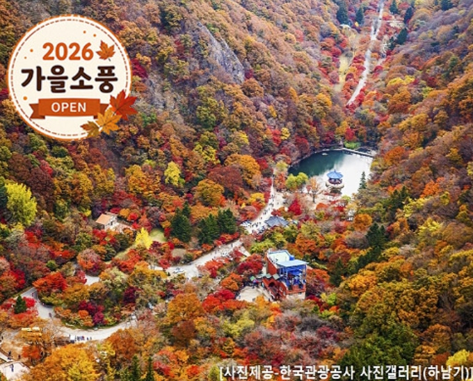 [상품코드 4154] 당일내장산넘버원 ◆가을맞이◆ 정읍도착-당일]조선8경 오색단풍명소 일번지, 내장산