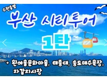 [상품코드 9799][ 당일 - 부산기차여행 ] 수원/대전/동대구 출발 KTX - 부산시티투어- 태종대/송도케이블카/흰여울문화마을/산만디투어/자갈치시장