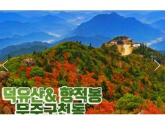 [상품코드 9100]  KTX 서울역/수서역 출발 - 당일 덕유산(정상)단풍 & 관광곤도라 & 무주구천동계곡 여행 10월~ (중식제공)
