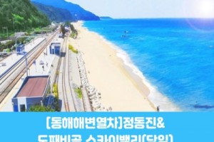 [ 당일 - 부전역출발 동해선 해변열차 정동진 ] - 동해선열차] 정동진&도째비골 스카이밸리 [중식제공] [청량리/대전/부전/포항/북울산 출발]