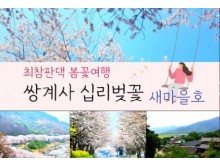 [ 당일 - 화개장터봄꽃기차여행 ] (수원역출발) ITX-새마을 - 환상의 쌍계사 십리벚꽃*화개장터 & 최참판댁 봄꽃여행(당일)