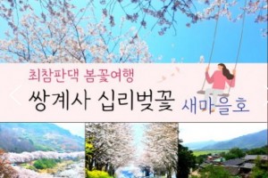 [ 당일 - 화개장터봄꽃기차여행 ] (수원역출발) ITX-새마을 - 환상의 쌍계사 십리벚꽃*화개장터 & 최참판댁 봄꽃여행(당일)