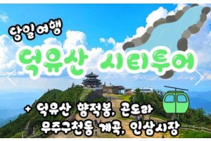 [상품코드 9969] 당일 - 덕유산기차여행 KTX / SRT - 덕유산 향적봉 & 관광곤도라 & 무주구천동계곡 여행(중식제공)